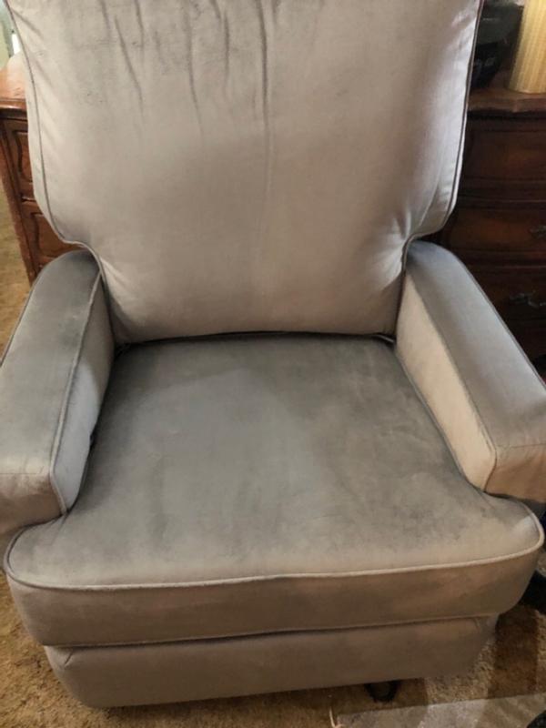 Rylan: Swivel Glider Recliner Chair with Unique Square Back