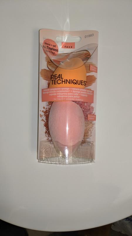 Miracle Complexion Sponge + Miracle Powder Sponge, Real Techniques