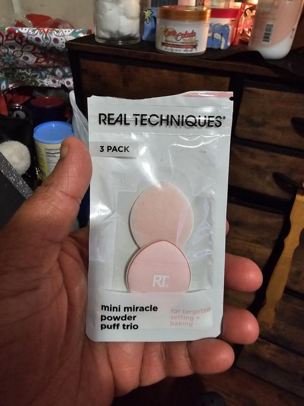 Real Techniques Mini Miracle Powder Puff Trio, For Setting