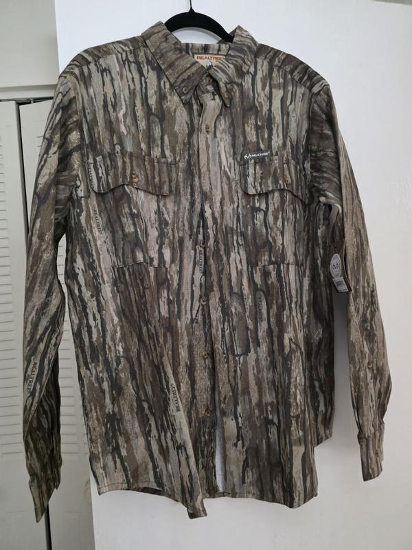Realtree Button Down Long Sleeve Men's Camp Shirt | Original
