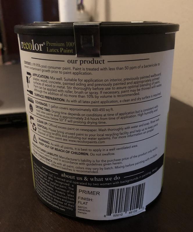 Recolor Paints Interior Pva Water-Based Wall and Ceiling Primer (1-Gallon)  in the Primer department at