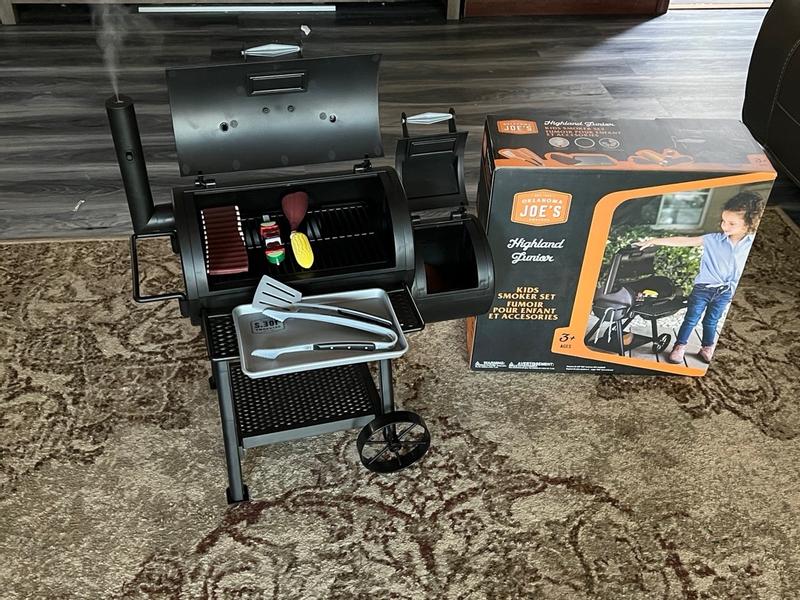 Oklahoma Joe's Kid's Barbeque Grill Set with Real Smoke Effect,