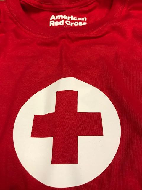 red cross shirt