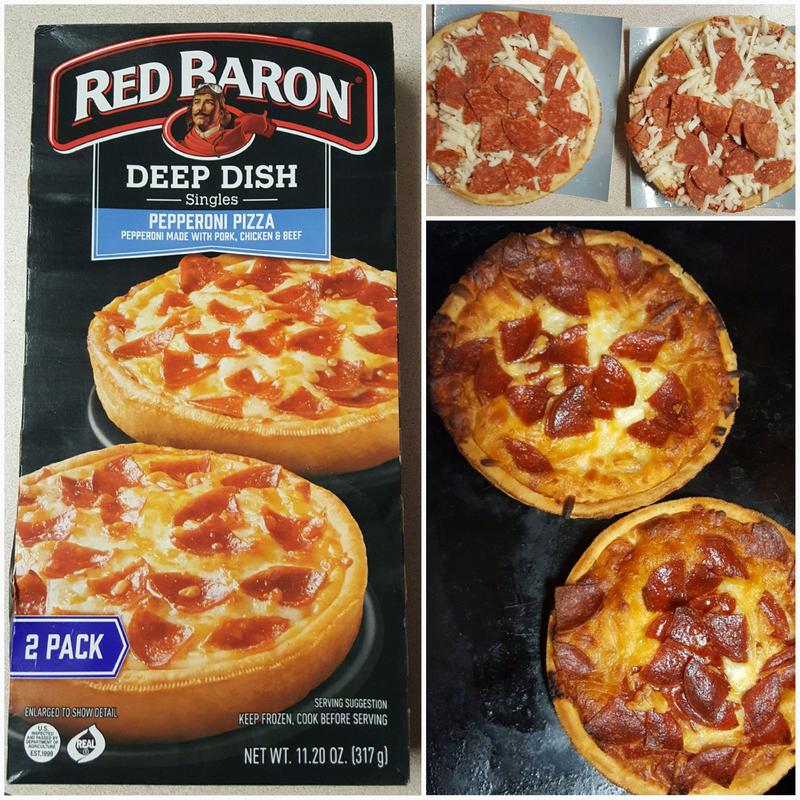 Red Baron Frozen Pizza Deep Dish Singles Pepperoni, 11.20 oz