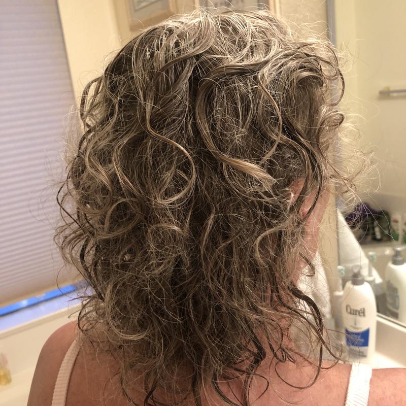 Right after shampooing and conditioning