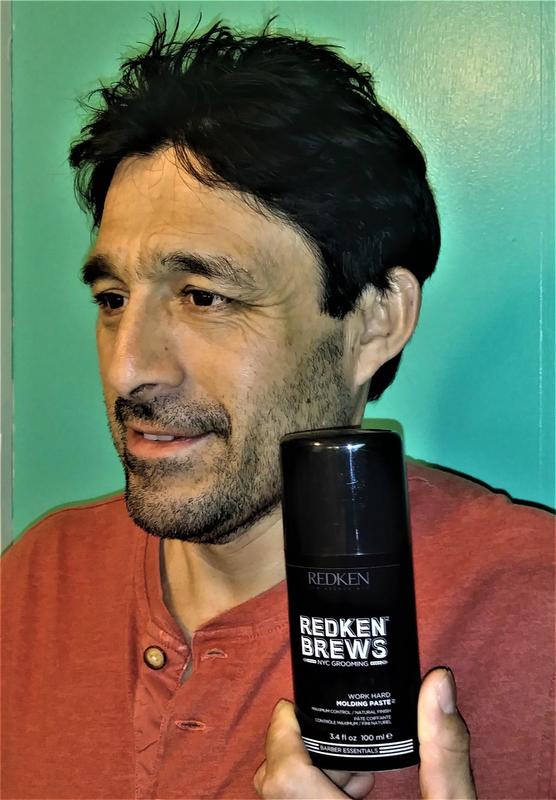 Ultimate hold and style using Redken Molding Paste (Work Hard)