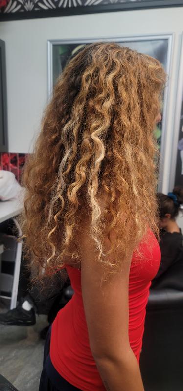 Before and afters of my curly clients hair