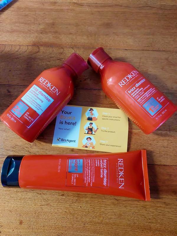 Thanks #bzzagent & #redken for my frizz dismiss kit I loved it