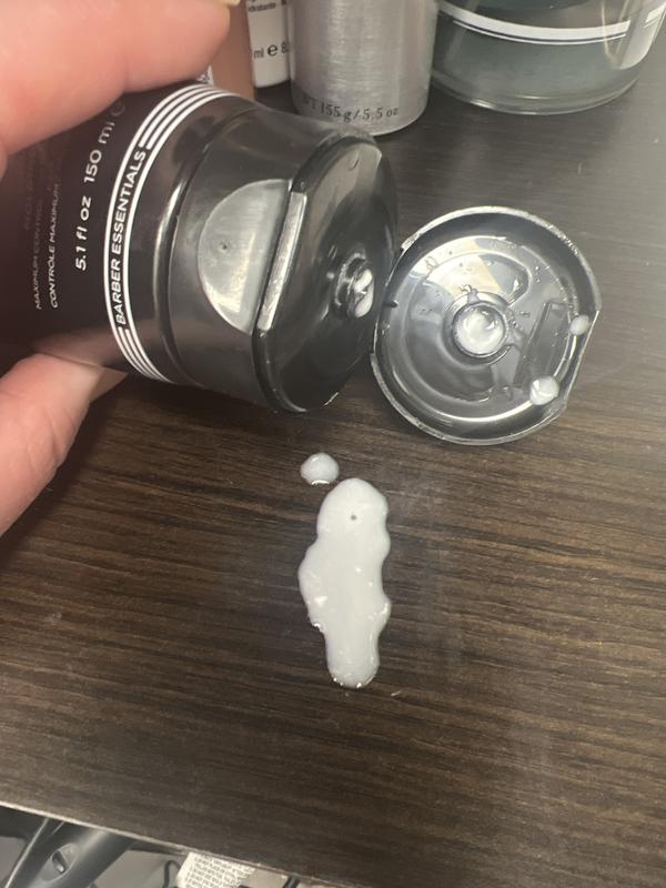 Liquid pours out
