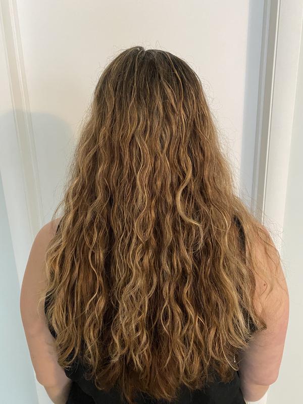 Dried with beach spray
