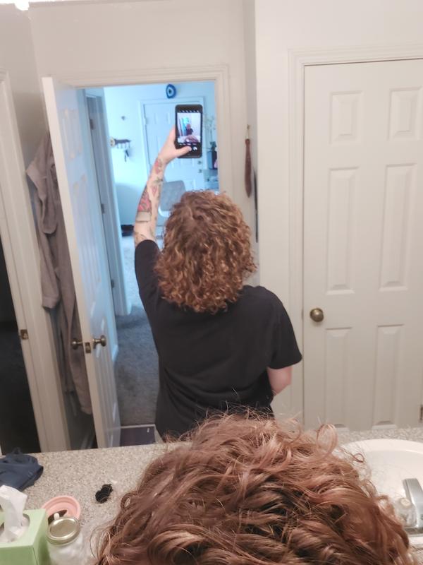 You can see the curl pattern coming back after only one use! Look at that definition!