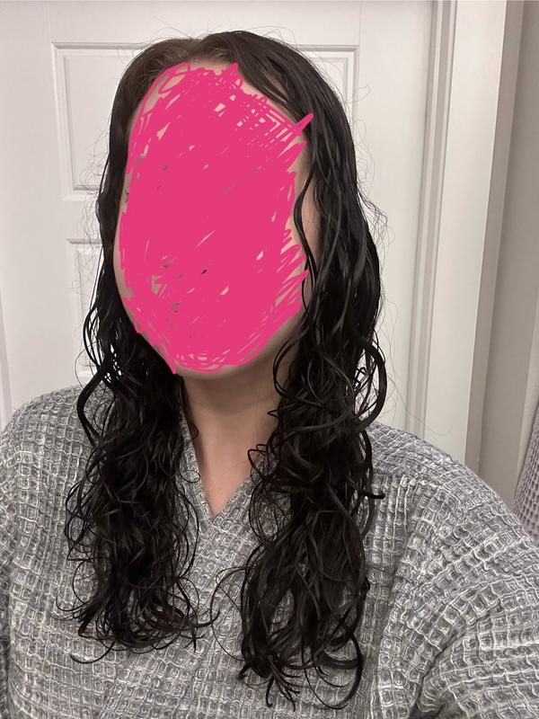 Before scrunching gel cast