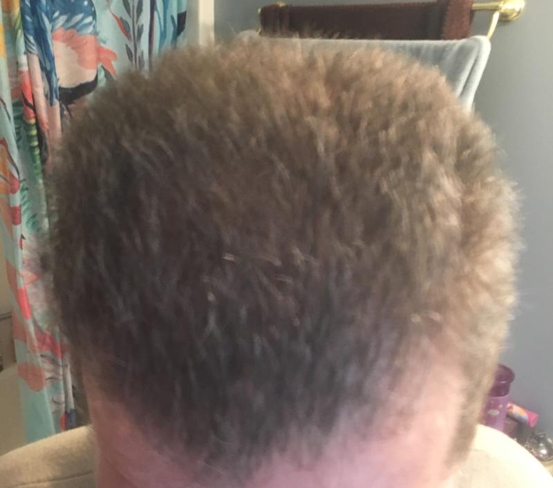Hair before gel