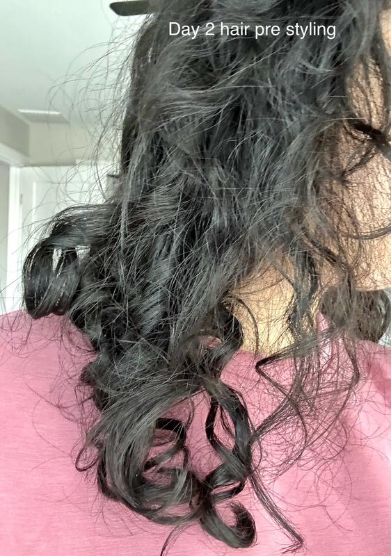 Day 2 hair, no styling