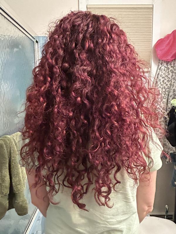 Back  with no additional styling products other than shampoo, conditioner and leave-in treatment