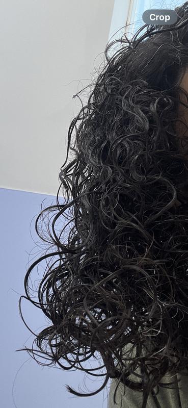 Hair when wet with gel