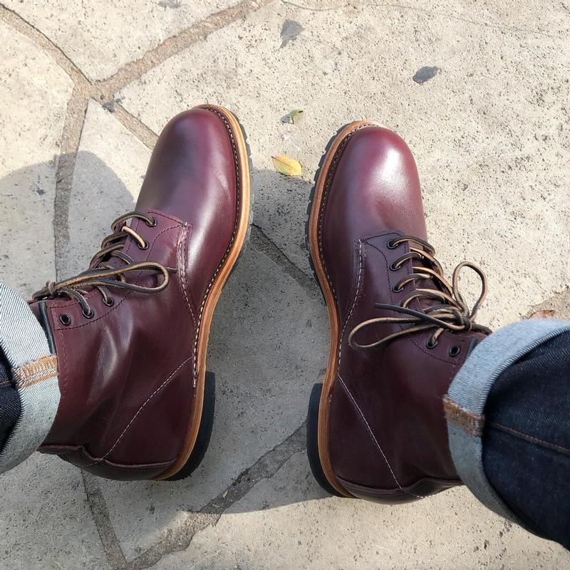 Red wing clearance moc toe navy