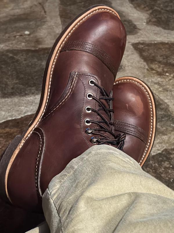 Red Wing Shoes Iron Ranger leather ankle boots - Brown
