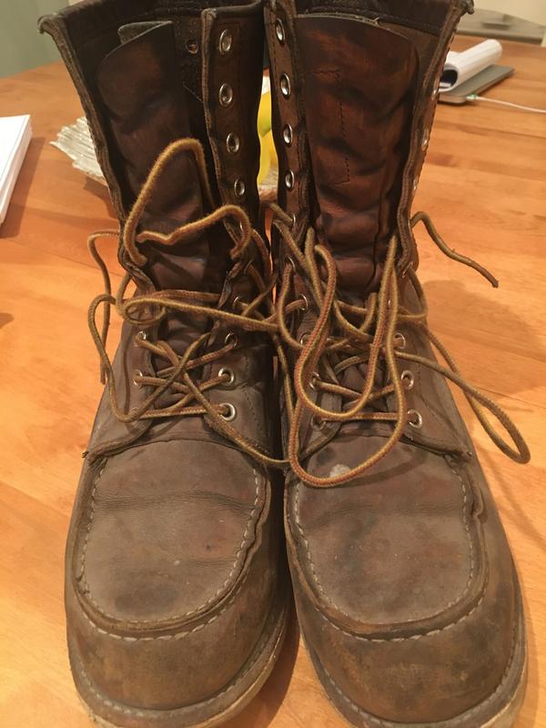 Men's 8-Inch Classic Moc Boot in Brown Leather 877