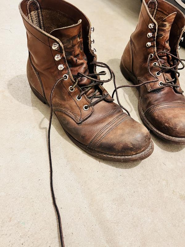 Red wing iron ranger on sale patina