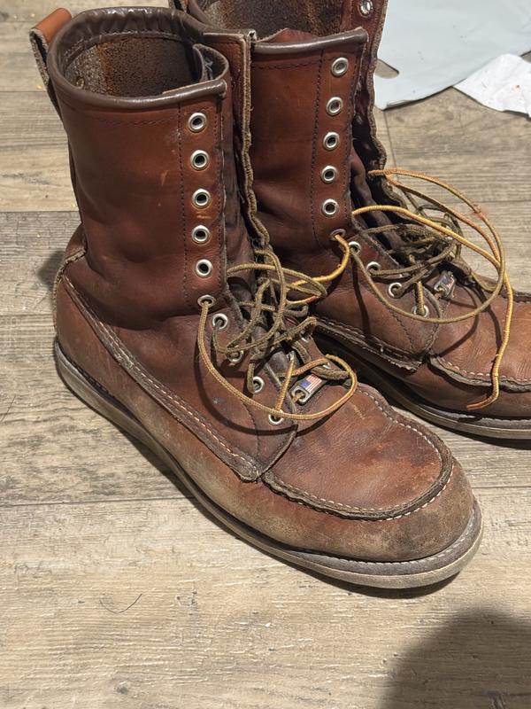Men's 8-Inch Classic Moc Boot in Brown Leather 877