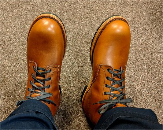 Customer photo for "Nice looking, tough break in."