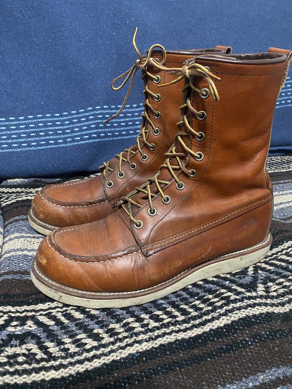 Men's 8-Inch Classic Moc Boot in Brown Leather 877