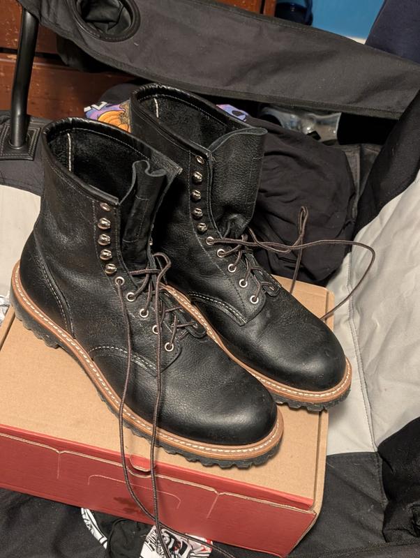 Men's Logger Boot in Black Oil Slick Leather 4501 | Red Wing Heritage