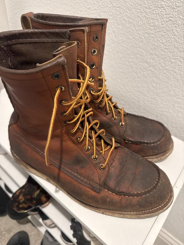 Men's 8-Inch Classic Moc Boot in Brown Leather 877