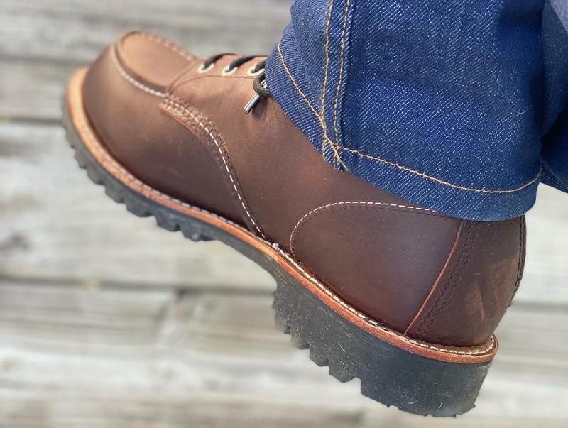 Men's Classic Moc in Black Cherry Leather 8847 | Red Wing Heritage