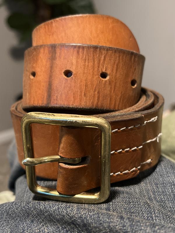 Men's Red Wing Leather Belt in Red 96500