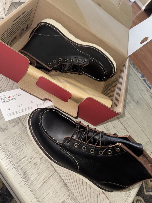 Men's Classic Moc 6-Inch Boot in Black Leather 8849