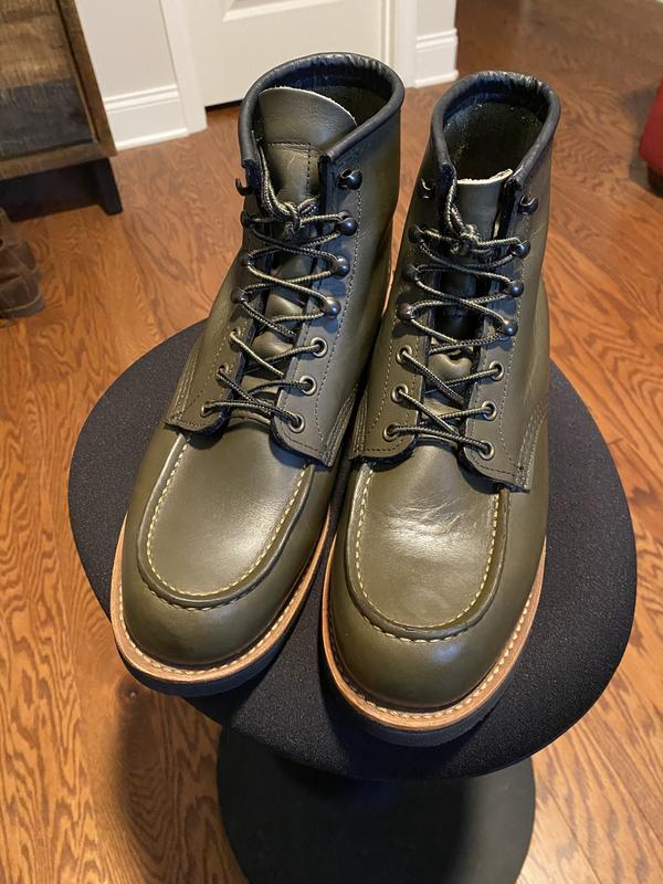 Dyed my brown Redwings black (pics included) : r/goodyearwelt