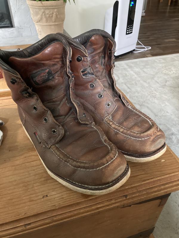 RED WING 405 Men's 6 Inch Waterproof Soft Toe Boot Brown - Size 10.5  E2