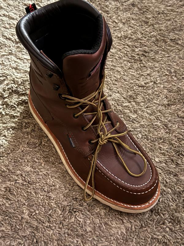 Red Wing 2418 Traction Tred 8” Boots Mens 11 D Waterproof Moc Safety Toe Wedge Men main image 4