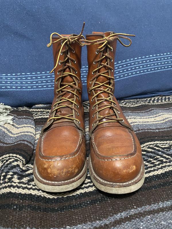 Men's 8-Inch Classic Moc Boot in Brown Leather 877