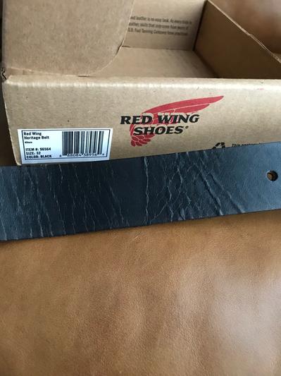 Red Wing - 96503 Pioneer Leather Belt - Black - 36