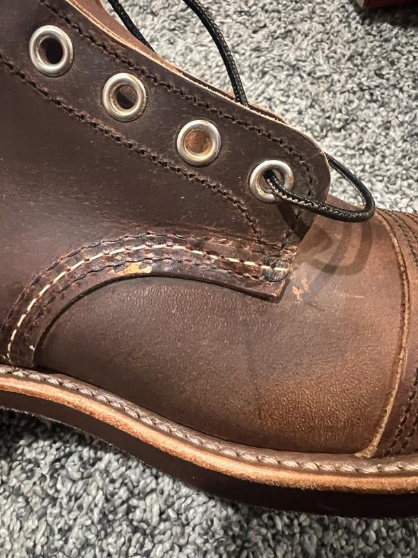 Genuinely curious, why does RW revert back to an eyelet at the very top of  the boot shaft on models that have speed hooks? : r/RedWingShoes