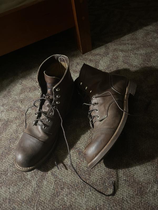 Used red wing outlet iron ranger boots