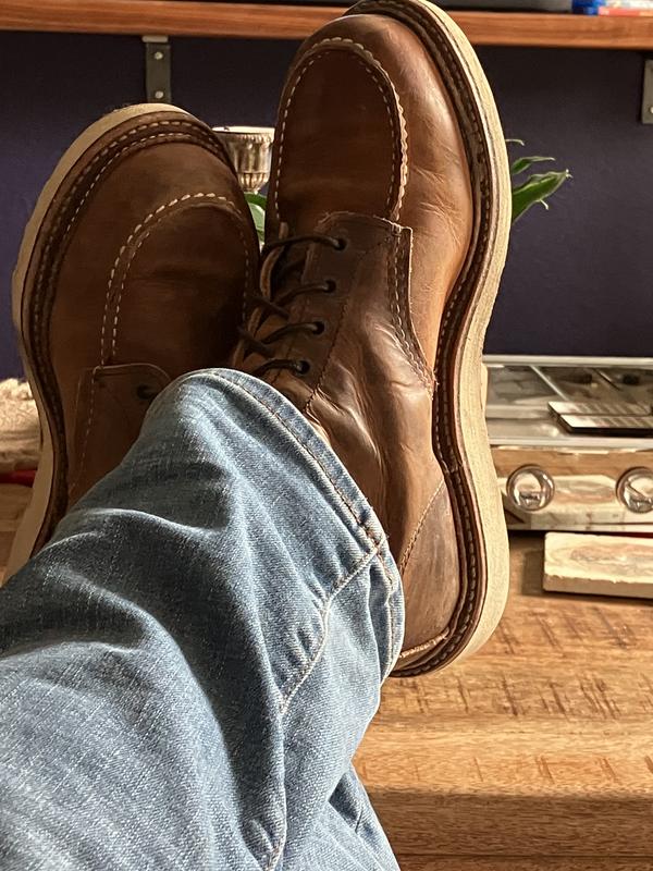 Red wing shoes 197 classic moc toe on sale copper rough & tough