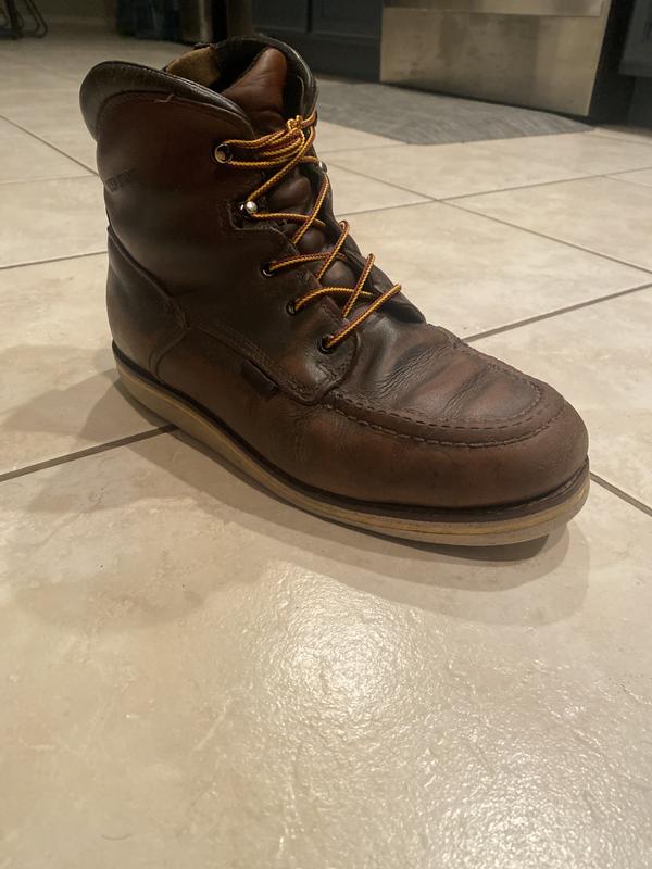 RED WING 405 Men's 6 Inch Waterproof Soft Toe Boot Brown - Size 10.5  E2