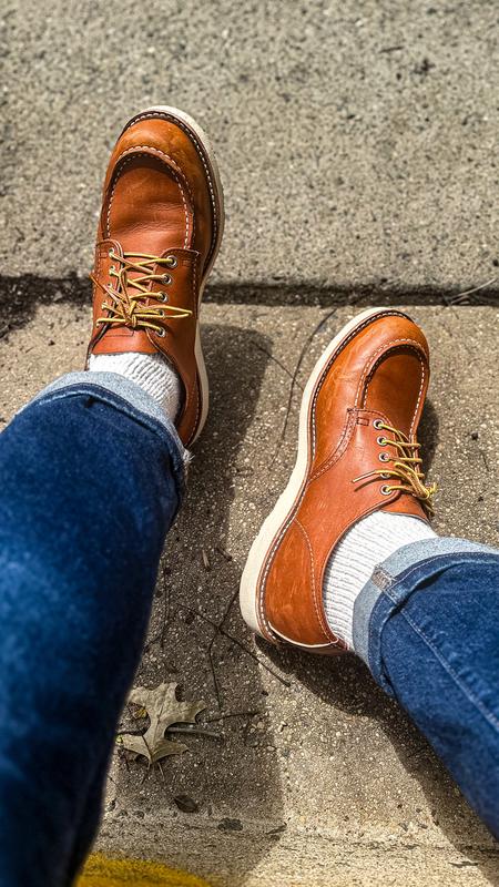 Men's Shop Moc Oxford in Oro Legacy Leather 8092 | Red Wing Heritage