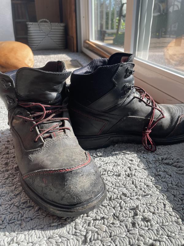 Red Wing Boots Mens 7.5 Safety Composite Toe Brown Leather Waterproof BRNR  XP 8"