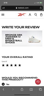 Photo submitted with review of product