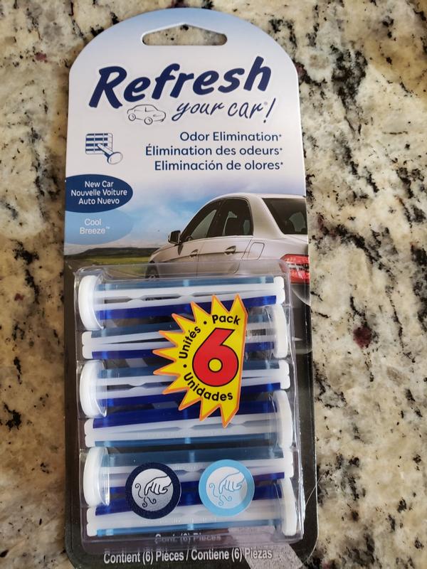 Refresh Your Car Vent Wrap New Car Scent 4 Pack