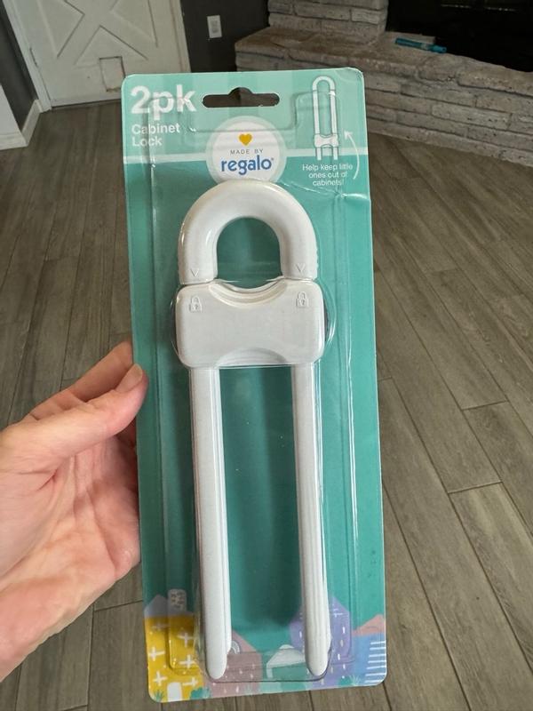 Regalo Regalo Home Safety White Cabinet Locks (2pk) 6131 W at Lowes.com