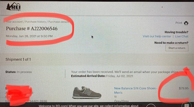 User uploaded product image