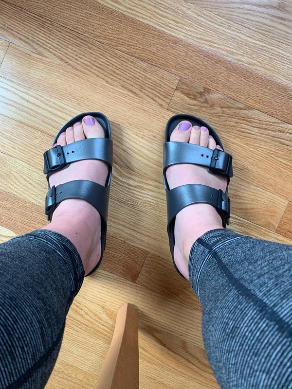 birkenstock women's arizona essentials eva sandals lavender