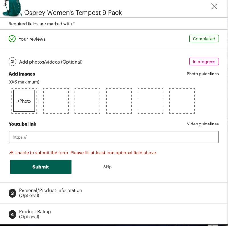 User uploaded product image