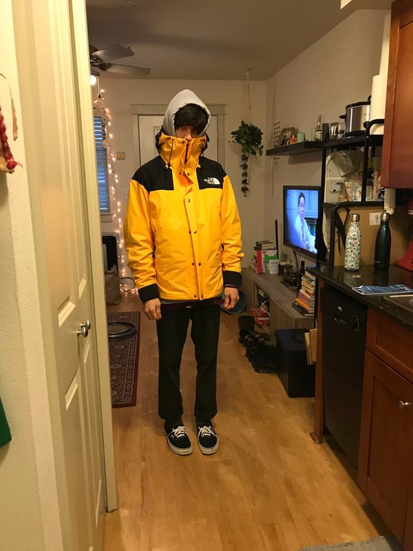 the north face 1990 mountain jacket gtx yellow